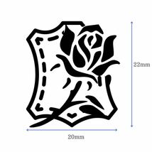 「オーダー可」「バラ」レザークラフト　刻印　焼印　箔押し_画像3