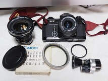 キヤノンEF 28mm f 2.8付き　　canon lens FL19mm f 3.5 R 17040 シリーズ9　外付けツインファインダー_画像1