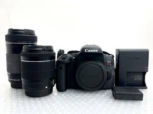 I♪ 動作品 Canon EOS Kiss X8i EF-S 18-55mm 1:3.5-5.6 IS STM 55-250mm 1:4-5.6 IS STM デジタル一眼レフ カメラ 