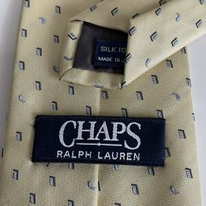 RALPH LAUREN（ ラルフローレン) 黄色マイクロスクエアドットネクタイ