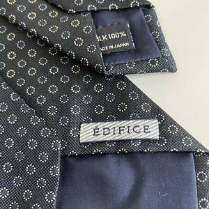 EDIFICE （エディフィス） 黒丸丸ネクタイ
