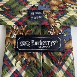 BURBERRY LONDON (バーバリーロンドン) 緑馬犬チェックネクタイ