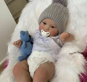  Reborn doll baby doll regular goods real baby baby 60cm large size full set lovely baby child . all painting 