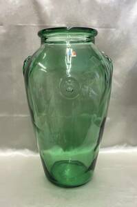 イタリア製 ソーダガラス 大型花瓶　高さ48ｃｍ　壺　インテリア　アンティーク