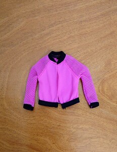 バービー ピンク ジャケット ブルゾン アウター ドール用 洋服 服 Barbie アウトフィット 1/6 リカちゃん momoko