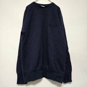 LOOPWHEELER ビギン別注スウェット ネイビー LARGE クルーネック トレーナー SWEAT ループウィラー