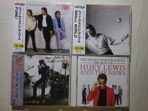 『Huey Lewis ＆ The News 国内盤アルバム4枚セット』(帯付中心,Fore!,Small World,Hard At Play,The Heart Of Rock ＆ Roll,80's)