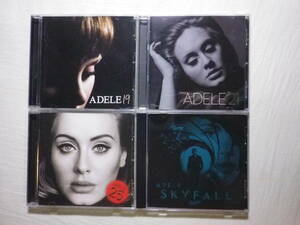 『Adele CD4枚セット』(19,21,25,Skyfall,UK女性シンガー,Chasing Pavements,Rolling In The Deep,Someone Like You,Hello)
