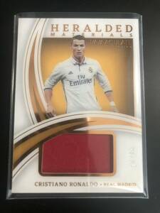 34/99 クリスティアーノロナウド PANINI IMMACULATE COLLECTION SOCCER HERALDED MATERIALS REAL MADRID CRISTIANO RONALDO レアルマドリー