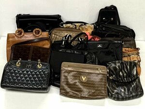 1円～/COACH/PRADA/VALENTINO/KANEMATSU/HANAE MORI/etc.../20点まとめ/レディース/ブランド/バッグ/ジャンク/W009