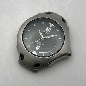 1円～/SEIKO/セイコー/KINETIC/キネティック/AUTO RELAY/5J22-0A70/3針/デイト/黒文字盤/シルバーカラー/10BAR/メンズ腕時計/ジャンク/T004