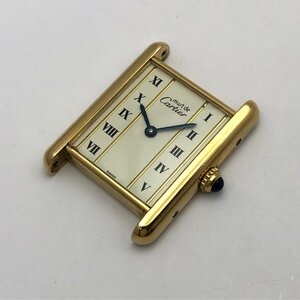 1円～/Cartier/カルティエ/マストタンク/590005/2針/アイボリー文字盤/ローマン/スクエア/SV925/クォーツ/腕時計/稼動品/ジャンク/T040