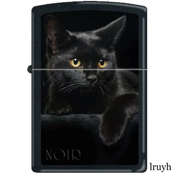 黒猫ZIPPO Black Cat ZIPPO(ジッポー) ブラック キャット 黒猫 NOIR マット 艶消し クール かっこいい おしゃれ MADE IN USA 永久保証