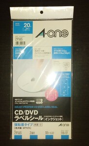 エーワン CD/DＶDラベルシール 内径小 10枚 商品番号29165