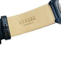VERSACE ヴェルサーチ VERSUS ヴェルサス メンズ 腕時計 クロノグラフ クォーツ　ブラック×ゴールド VSP３９３２２１ 美品　稼働品_画像10