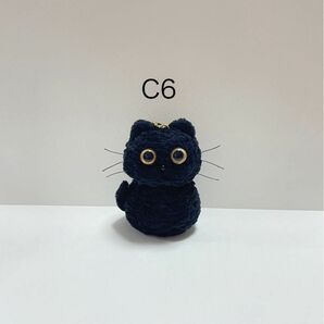 黒猫ちゃんの編みぐるみキーホルダーC6