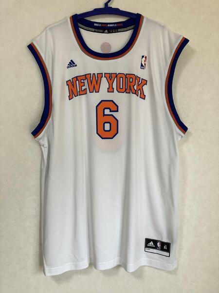 【希少】 NBA KNICKS タイソン・チャンドラー ★ ニューヨーク・ニックス adidas アディダス ユニフォーム ジャージ バスケ シャツ　XL