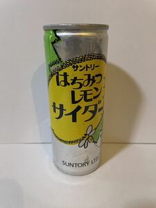 空缶 昭和レトロ サントリー はちみつレモンサイダー 1989年製造 レトロ缶 当時物 空き缶 旧車 ブリパイ レトロ