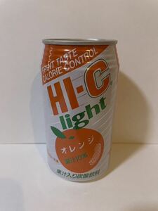 空缶 昭和レトロ HI-C light ORANGE ハイシー ライトオレンジ レトロ缶 ハイシー 1991年製造 当時物 空き缶 旧車 ブリパイ レトロ