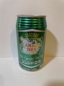 空缶 昭和レトロ CANADA DRY ジンジャーエール 1988年製造 レトロ缶 当時物 空き缶 旧車 ブリパイ レトロ