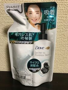 ダヴ　吸着毛穴ケア　洗顔ジェル　詰め替え用　140ml