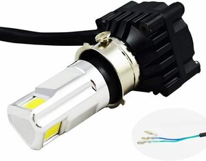 ギボシ端子 バイクLEDヘッドライト30W H4 H6 PH7 PH8対応 Hi/Lo 切替式 LEDヘッドランプ直流交流兼用 D