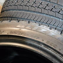 8-9分山 品質良し BLIZZAK ブリザック VRX 205/50R17 BRIDGESTONE(ブリヂストン) 愛知手渡し,交換可 個人宅配送不可 中古4本 871-86_画像2