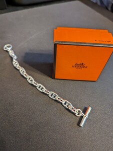 エルメス　HERMES　シェーヌダンクル　ブレスレット　24cm 　アクセサリー　未使用　　　