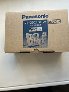パナソニック　電話機　VE-GD27-W　ホワイト　未使用品　保証あり　親機のみ　