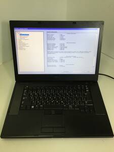 ☆[BIOS確認］DELL Latitude E6510 ノートPC Core i5-M560 2.67GHz 8GB【現状渡し】