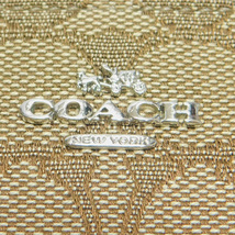 美品COACHコーチ コインケース カード入れ キーリング付き F21498 茶_画像4