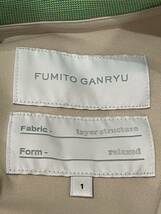 Fumito Ganryu 半袖ポロシャツ ベージュ/黄/緑 サイズ1_画像3