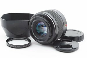 Panasonic Leica DG Summilux 25mm f/1.4 H-X025 マイクロフォーサーズ [美品] レンズフード フィルター付き