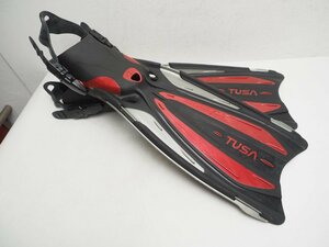 USED TUSAtsusaSOLLAsola strap type fins size :S(24-26cm) rank :AA scuba diving supplies [N56419]