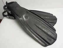 USED MARES マレス AVANTI X-3 アバンティ オープンヒールフィン ストラップフィン サイズ:S(約24-26cm) ブラック ダイビング用品[N56622]_画像1