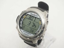 USED SUUNTO スント STINGER スティンガー ダイブコンピューター バッテリー交換済 元箱 ケース 取扱説明書 延長ベルト付 [S56854]_画像4