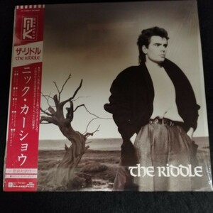 C12 中古LP 中古レコード　ニックカーショウ　ザ・リドル　帯付国内盤　シュリンク有り　P-13087 NIK KERSHAW the riddle