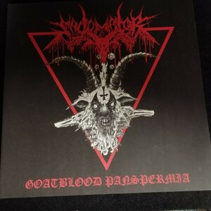 C12 中古LP 中古レコード　SADOMATOR goatblood panspermia デンマーク　デスラッシュ　ブラックメタル　IBP093 ドイツ盤