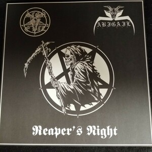 C12 中古LP 中古レコード ABIGAIL / SIGN OF EVIL reapers night スプリット盤 DA13-039 国内盤 ジャパメタ イタリア女性vo スラッシュ