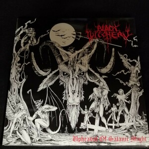 C12 中古LP 中古レコード BLACK WITCHERY upheaval of satanic might ANTI-GOTH 064 US盤 ブラックメタル ワッペン ステッカー ポスター付