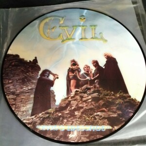 C12 中古LP 中古レコード　EVIL evils message MBR-003 300枚限定ピクチャーディスク　北欧メタル　デンマーク