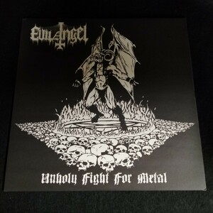 C12 中古LP 中古レコード　EVIL ANGEL unholy fight for metal BUP-18 フランス盤　フィンランド　ブラックメタル　スラッシュ