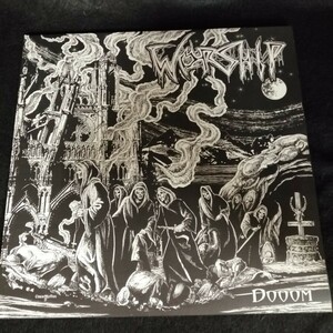 C12 中古LP 中古レコード　WORSHIP dooom ベルギー盤　SDS XIV ドイツ　フューネラルドゥーム　2枚組