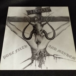 C12 中古LP 中古レコード　BLIZZARD pure filth and mayhem ドイツ盤　I.B.P.012 スピードメタル　スラッシュ　1000枚限定