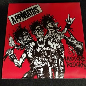 D01 中古LP 中古レコード APPARATUS　Hardcore Religion!　マレーシア盤　ハードコアパンク　ポスター、ステッカーつき