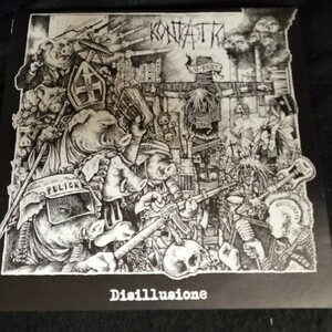 D01 中古LP 中古レコード KONTATTO　Disillusione　AG49　イタリア盤　クラストパンク　ハードコア