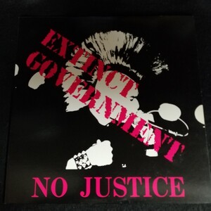 C12 中古LP 中古レコード　EXTINCT GOVERNMENT no justice to 国内盤　Overthrow-021 パンク　