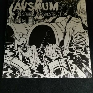 C12 中古LP 中古レコード　AVSKUM in the spirit of massdestruction PRANK038 US盤　スウェーデン　ハードコア　シュリンク有り