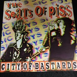 C12 中古LP 中古レコード　THE SEATS OF PISS city of bastards TARDLP001 UK盤　限定ピクチャーディスク　UK ハードコア　CHAOS UK