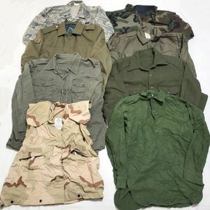 8着　米軍 ミリタリージャケット カモフラージュ シャツ ベスト ユーティリティ　迷彩 長袖 古着卸 ビンテージ 80s～ ユーロミリタリー